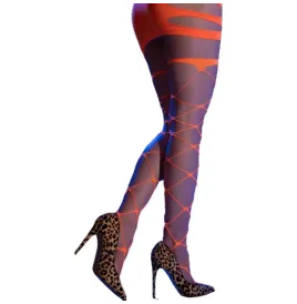 CHILIROSE - CR 4706 MEDIAS CABARET NARANJA S-M