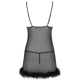 LIVCO CORSETTI FASHION - ZERUNAM SET BABYDOLL SCHWARZER TANGA