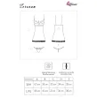 LIVCO CORSETTI FASHION - ZERUNAM SET BABYDOLL SCHWARZER TANGA LIVCO CORSETTI FASHION - ZERUNAM SET BABYDOLL SCHWARZER TANGA