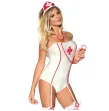 SUBBLIME - SEXY NURSE COSTUME WITH TEDDY S-M SUBBLIME - SEXY NURSE COSTUME WITH TEDDY S-M