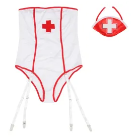SUBBLIME - COSTUME DINFIRMIÈRE SEXY AVEC TEDDY S-M