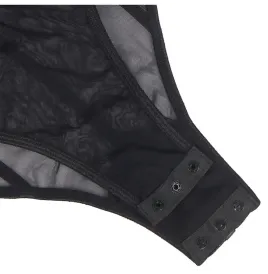 SUBBLIME - BODY CON BRETELLE A CATENA NERA S-M
