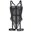 SUBBLIME - TEDDY WITH GARTER STRAP DETAIL CHEST BLACK S-M SUBBLIME - TEDDY WITH GARTER STRAP DETAIL CHEST BLACK S-M