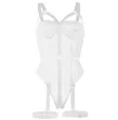 SUBBLIME - TEDDY WITH GARTER STRAP DETAIL CHEST WHITE S-M SUBBLIME - TEDDY WITH GARTER STRAP DETAIL CHEST WHITE S-M