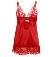 SUBBLIME - BABYDOLL EN SATIN AVEC DENTELLE ROUGE S-M SUBBLIME - BABYDOLL EN SATIN AVEC DENTELLE ROUGE S-M