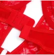 SUBBLIME - TEDDY WITH GARTER WITH LACE DETAIL AND STRIPS RED S-M SUBBLIME - TEDDY WITH GARTER WITH LACE DETAIL AND STRIPS RED S-M