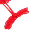 SUBBLIME - TEDDY WITH GARTER WITH LACE DETAIL AND STRIPS RED S-M SUBBLIME - TEDDY WITH GARTER WITH LACE DETAIL AND STRIPS RED S-M