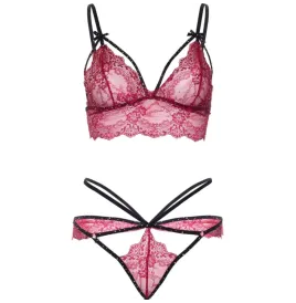 LEG AVENUE - 81623 BH STRING-SET, BURGUNDERROT, GRÖSSE S