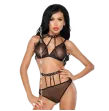 ME-SEDUCE - DOTTY SET DUE PEZZI NERO S-M
