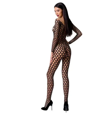 PASSION - WOMAN BS077 BODYSTOCKING TALLA ÚNICA NEGRO