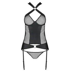 PASSION - AMANDA CORSET EN CUIR ÉCOLOGIQUE S-M