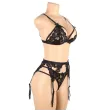 SUBBLIME - SET DREITEILIGES SET BH STRUMPFGÜRTEL STRING S-M SUBBLIME - SET DREITEILIGES SET BH STRUMPFGÜRTEL STRING S-M