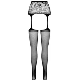 PASSION - S028 SCHWARZE STRUMPFSTRUMPFHOSE, EINE GRÖSSE