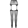 PASSION - COLLANT NOIR AVEC JARRETIÈRE S028 TAILLE UNIQUE PASSION - COLLANT NOIR AVEC JARRETIÈRE S028 TAILLE UNIQUE