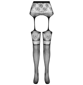PASSION - S030 COLLANT CON REGGISENO NERO TAGLIA UNICA