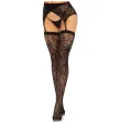 LEG AVENUE - LACE THIGH HIGHS and GARTERBELT BLACK LEG AVENUE - LACE THIGH HIGHS and GARTERBELT BLACK