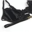 SUBBLIME - SET OF 3 PIECES BRA THONG LACE GARTER BLACK S-M SUBBLIME - SET OF 3 PIECES BRA THONG LACE GARTER BLACK S-M