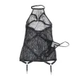 SUBLLIME - TRANSPARENTES NECKHOLDER-KLEID SCHWARZ S-M SUBLLIME - TRANSPARENTES NECKHOLDER-KLEID SCHWARZ S-M