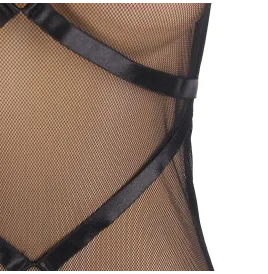 SUBLLIME - TRANSPARENT HALTER NECK DRESS BLACK S-M