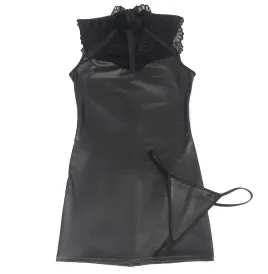 SUBBLIME - VESTIDO SEXY DE CUERO S-M