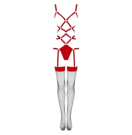 LIVCO CORSETTI FASHION - THIARA LC 20213 SET BODY MEDIAS ROJA S-M