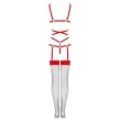 LIVCO CORSETTI FASHION - THIARA LC 20213 SET BODY STOCKINGS RED S-M LIVCO CORSETTI FASHION - THIARA LC 20213 SET BODY STOCKINGS RED S-M