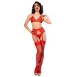 CHILIROSE - CR 4848 ENSEMBLE SOUTIEN-GORGE STRING BAS EN DENTELLE ROUGE S CHILIROSE - CR 4848 ENSEMBLE SOUTIEN-GORGE STRING BAS EN DENTELLE ROUGE S