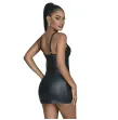 SUBBLIME - 957568 VESTIDO DE CUERO CON CREMALLERA NEGRO S-M SUBBLIME - 957568 VESTIDO DE CUERO CON CREMALLERA NEGRO S-M