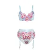 SUBBLIME - 957643 SET REGGISENO E CINTURA RICAMO FIORI ROSA S-M SUBBLIME - 957643 SET REGGISENO E CINTURA RICAMO FIORI ROSA S-M