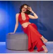 CHILIROSE - CR 4857 ENSEMBLE HAUT ET PANTALON ROUGE TAILLE S CHILIROSE - CR 4857 ENSEMBLE HAUT ET PANTALON ROUGE TAILLE S