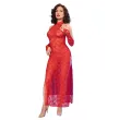 CHILIROSE - CR 4853 VESTIDO ROJO DE ENCAJE CON GUANTES S-M CHILIROSE - CR 4853 VESTIDO ROJO DE ENCAJE CON GUANTES S-M