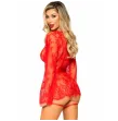 LEG AVENUE - 86123 TEDDY GARTER ROBE SET RED SIZE S LEG AVENUE - 86123 TEDDY GARTER ROBE SET RED SIZE S