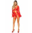 LEG AVENUE - 86123 SET BODY BATA DE LIGUERO ROJO TALLA S LEG AVENUE - 86123 SET BODY BATA DE LIGUERO ROJO TALLA S
