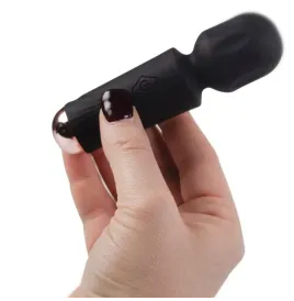 ROCKS-OFF - MINI RECHARGEABLE WAND 16 FUNCTIONS BLACK TULIP