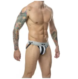 MOB - CLASSIC STRIPE WHITE JOCK SIZE L
