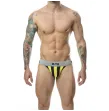 MOB - JOCK CLASSIQUE À RAYURES JAUNE TAILLE L MOB - JOCK CLASSIQUE À RAYURES JAUNE TAILLE L