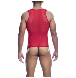 MOB - ROTER TRANSPARENTER BODYSHEE GRÖSSE L-XL