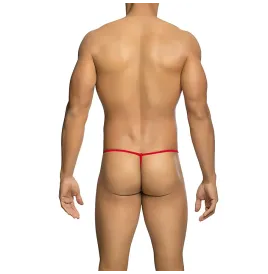 MOB - STRING EN T ROUGE TRANSPARENT TAILLE L-XL