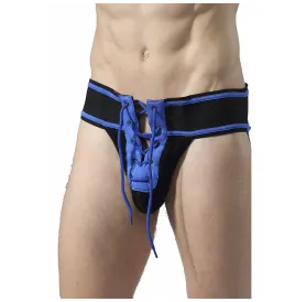 MOB - FETISCH JOCKSTRAP FOOTBALL BLAU GRÖSSE L