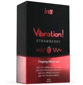 INTT - POTENTE ESTIMULANTE ÍNTIMO GEL VIBRADOR LIQUIDO FRESA 15 ML