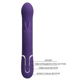 PRETTY LOVE - COALE VIBRATEUR RABBIT 4 EN 1 VIOLET