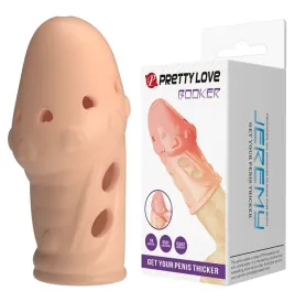 PRETTY LOVE - MANCHON PÉNIS TEXTURÉ CHAUSSETTE NATUREL