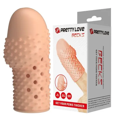 PRETTY LOVE - MANCHON PÉNIS POUR GEEK - GAGNEZ EN ÉPAISSEUR - COULEUR NATURELLE