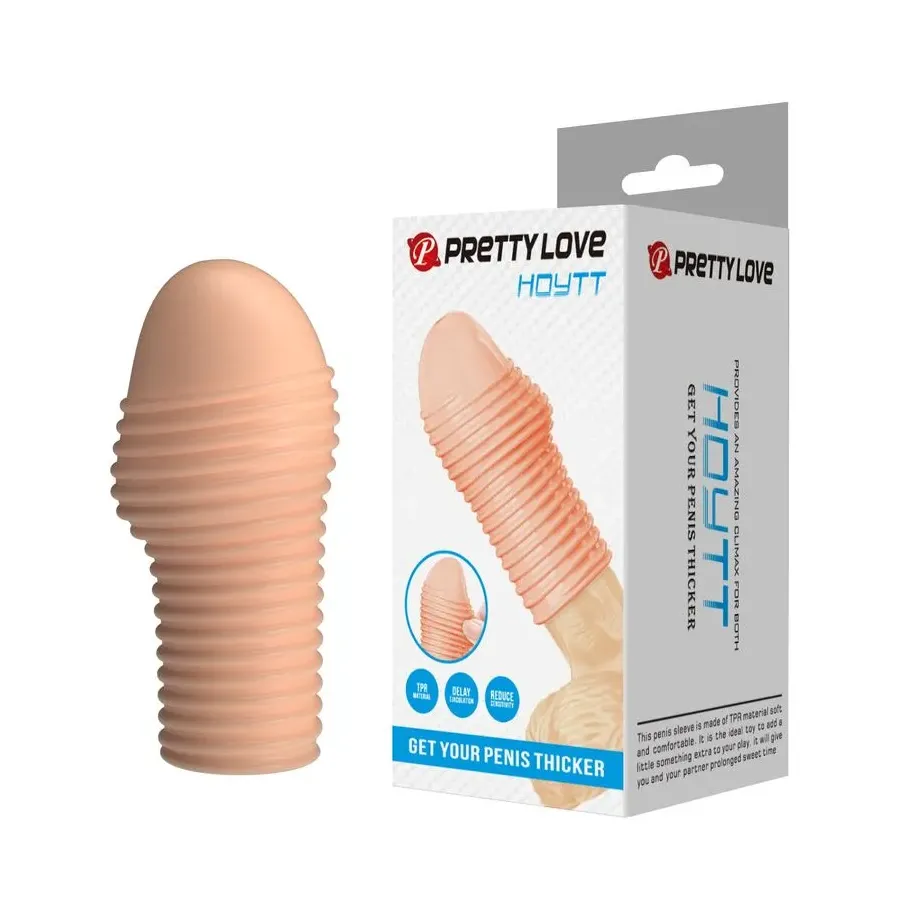 PRETTY LOVE - HOTTT PENIS SLEEVE GET YOUR PENIS THICKER NATURAL COLOR PRETTY LOVE - HOTTT PENIS SLEEVE GET YOUR PENIS THICKER NATURAL COLOR