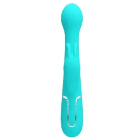 PRETTY LOVE - VIBRATEUR DEJON RABBIT 3 EN 1 MULTIFONCTION VERT AQUA