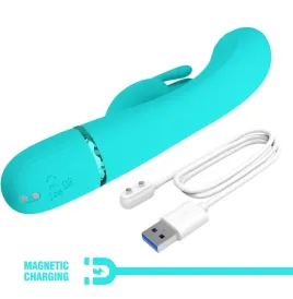 PRETTY LOVE - VIBRATEUR SCOCCO LAPIN TURQUOISE