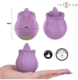 INTENSE - AZALEA FLOWER CLIT STIMULATING 10 VIBRATIONS PURPLE