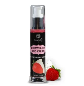SECRETPLAY - LUBRIFICANTE 2-1 EFFETTO CALORE FRAGOLA E CREMA 50 ML