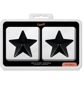 COQUETTE CHIC DESIRE - NIPPLE COVERS BLACK STARS