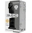 SILEXD - MODÈLE 2 PÉNIS RÉALISTE PREMIUM SILEXPAN SILICONE NOIR 19 CM